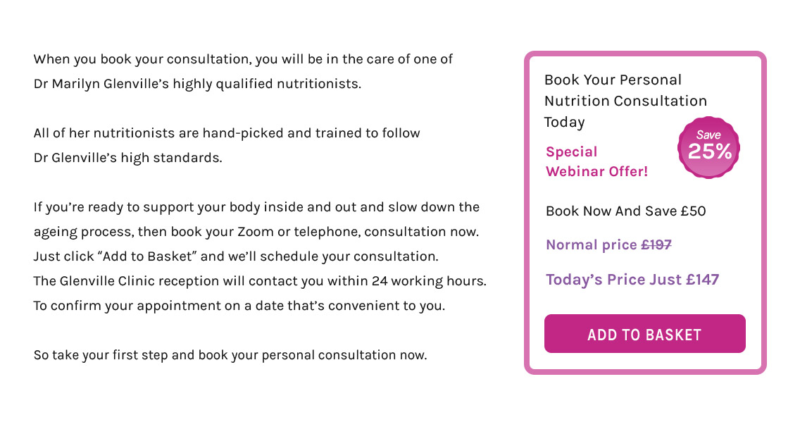 Book Your Personal Nutrition Consultation