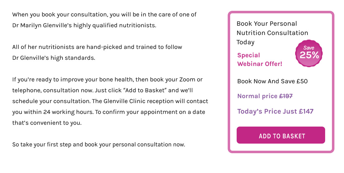 Book Your Personal Nutrition Consultation