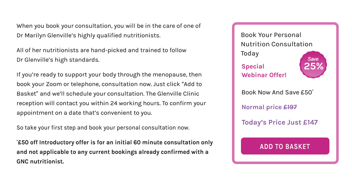 Book Your Personalised Nutrition Consultation