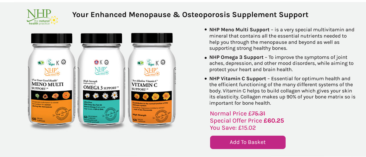 Enhanced Menopause and Osteoporosis Supplement Support