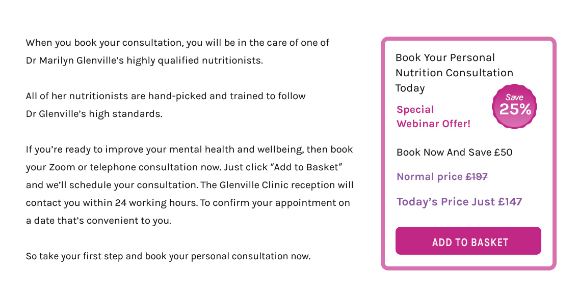 Book Your Personal Nutrition Consultation