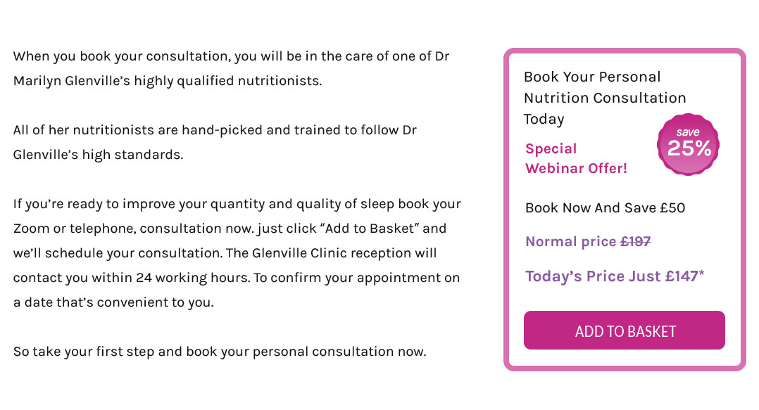 Book Your Personal Nutrition Consultation